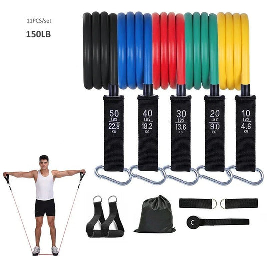 11Pcs/Set 150LB Fitness Band Set - Product Zone