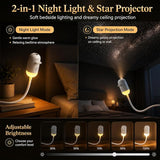 2 in 1 night light and star projector