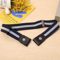 Buckle-Free Belt for Jean Pants,Dresses,Fashion No Buckle Stretch Elastic Waist Belt for Women/Men,No Bulge,No Hassle Waist Belt