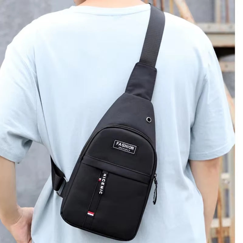 Sling Chest Bag New Casual Korean Version Oxford Cloth Fashion Sports Bag Single Shoulder Messenger Bag Men Canvas Backpack