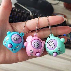Mini Rock-Paper-Scissors Keychain Pendant Toys for Kids Birthday Party Favors Goodie Bag Wedding Baby Shower Gifts