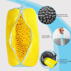 1PC Washing Shoes Bag Protector Reusable Plastic Shoe Washing Bag Washing Shoes Machine Friendly Laundry Bag Drying Bags
