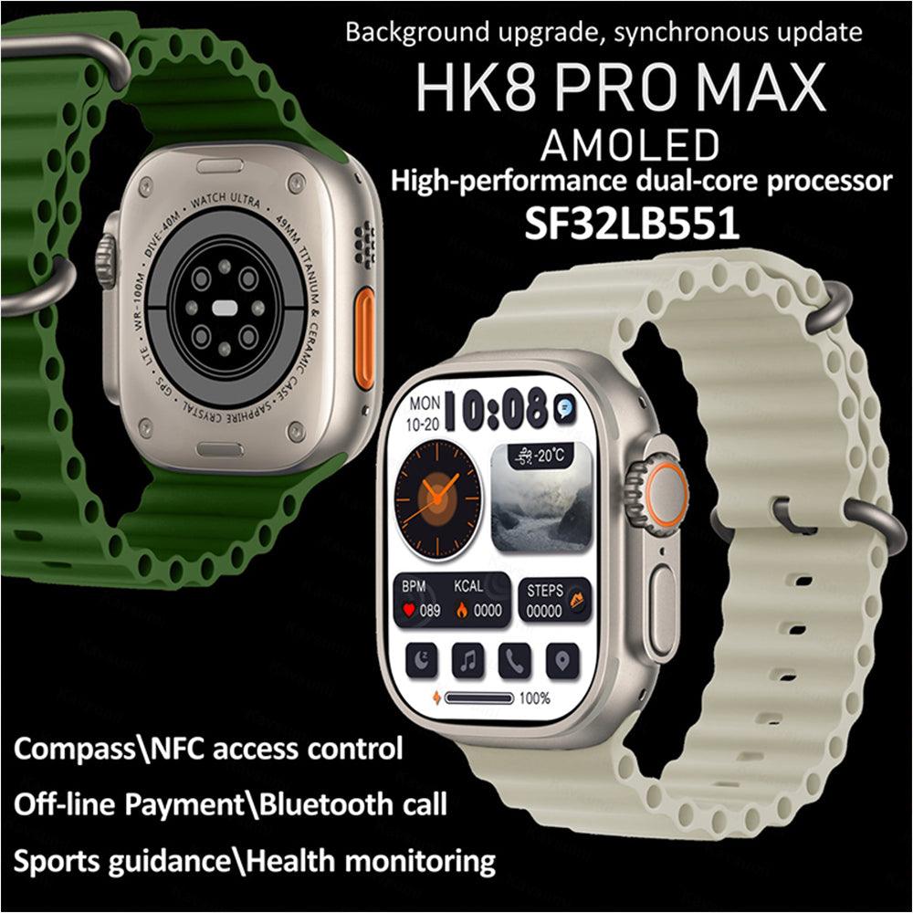 Smart Watch, 2.12 Inch , Orange - HK8 PRO MAX