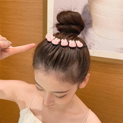 3Pcs Children Y2K Star Colorful Hair Comb Broken Headband Hair Clips Bunny Heart Cute Headdress Princess Girls Hair Accessories
