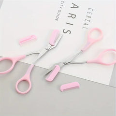 Stainless Steel Eyebrow Trimming Scissors with Comb, Safe Eyebrow Trimming Makeup Tool, Precise Creation of Perfect Eyebrow Shap