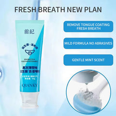 Tongue Scraper and Coating Cleaning Gel Fresh Remove Oral Odor to Cleaner for Bad Breath Clean