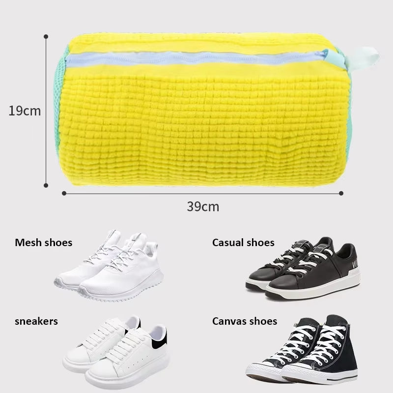 1PC Washing Shoes Bag Protector Reusable Plastic Shoe Washing Bag Washing Shoes Machine Friendly Laundry Bag Drying Bags