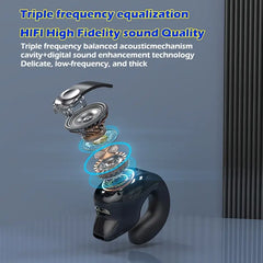 Clip-On Wireless Earbuds with Long Battery Life