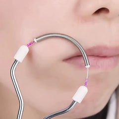 Facial Epilator for Women, Remove Unwanted Hair on Upper Lip, Chin, Face, Portable Handheld Spring Roller Epilator for Smooth Sk