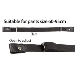 Buckle-Free Belt for Jean Pants,Dresses,Fashion No Buckle Stretch Elastic Waist Belt for Women/Men,No Bulge,No Hassle Waist Belt