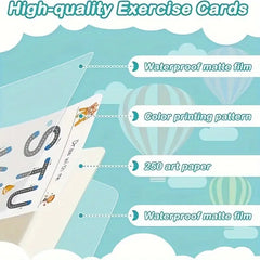 32-Page Reusable Educational Exercise Book with Erasable Writing Track