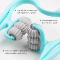 Manual Neck Massager Cervical And Shoulder Muscles, Trigger Point Roller