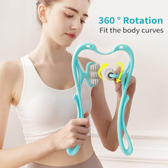 Manual Neck Massager Cervical And Shoulder Muscles, Trigger Point Roller