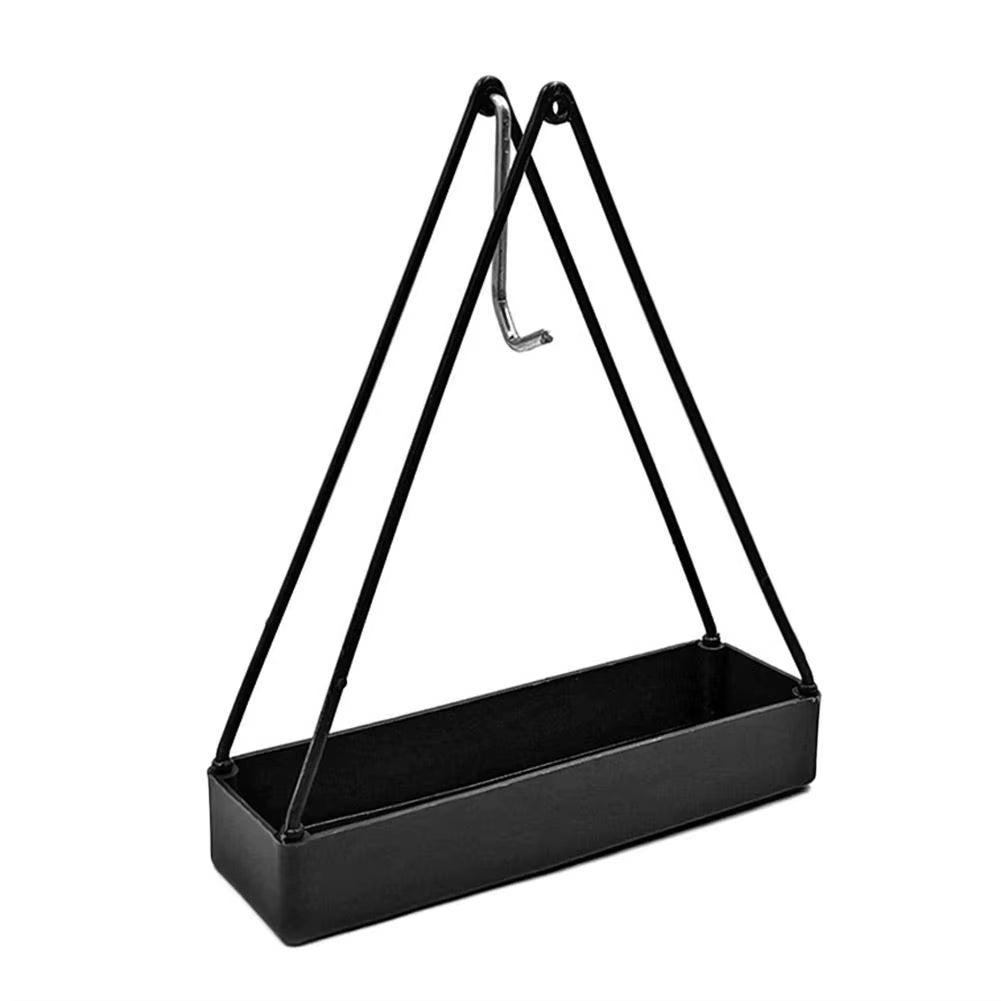 Mosquito Coil Holder with Tray Wrought Iron Triangular Repellent Incense Rack Tool Home Mosquito Shape Decor S7N4