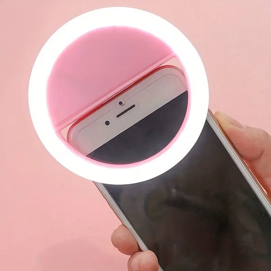 CLEANTRUST Rechargeable LED Ring Light for Selfies and Live Streaming