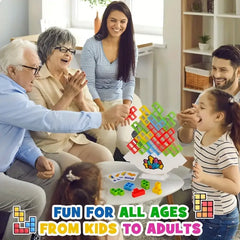 Fun Balance Stacking Building Blocks Board Game For Kids Adults Friends