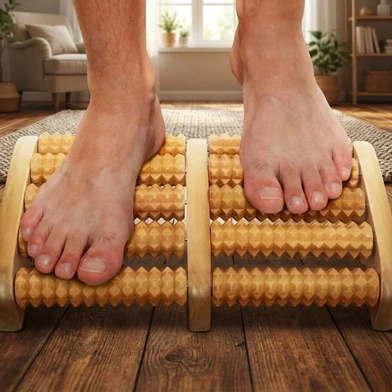 Wooden Foot Massager for Stress & Pain Relief - Product Zone