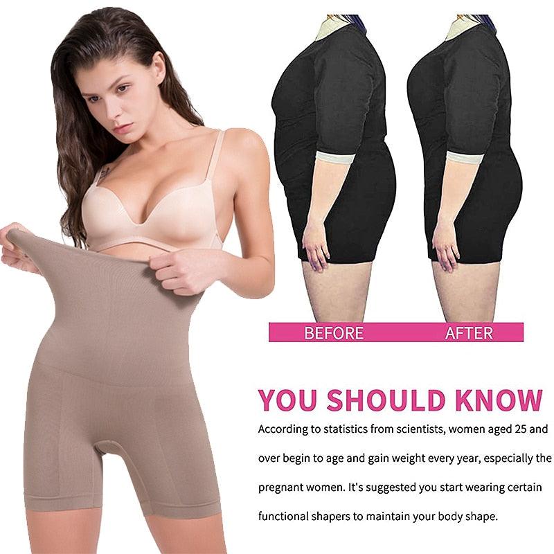 Unique Fiber Lace Body Shaper Fat Burn Tummy Control Underwear High Waist I