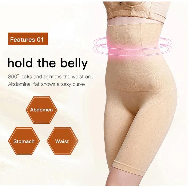 Fat Burner High Waist Body Shaper Tummy Control Panties Belly Slimming  Shapewear