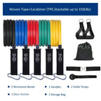 11Pcs/Set 150LB Fitness Band Set