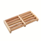 Dual Control Wooden Foot Massager