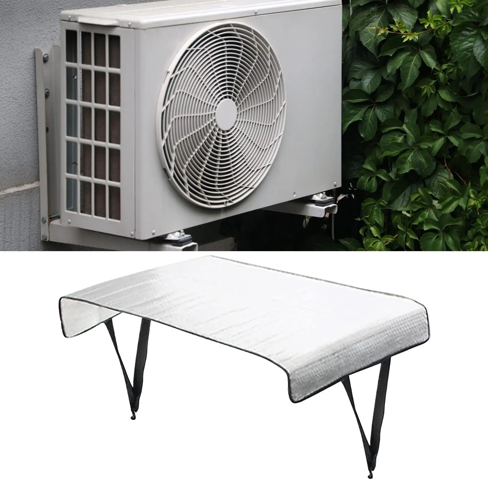 Air conditioner outdoor unit protective cover