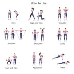 11Pcs/Set 150LB Fitness Band Set