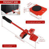 Set of 5 Heavy-Duty Furniture Moving Helper - Product Zone
