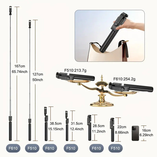 360° panoramic rotation Wireless remote control Tripod
