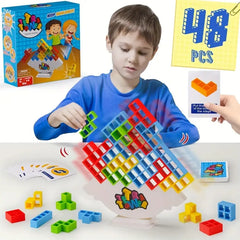 Fun Balance Stacking Building Blocks Board Game For Kids Adults Friends