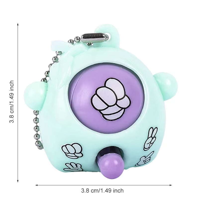 Mini Rock-Paper-Scissors Keychain Pendant Toys for Kids Birthday Party Favors Goodie Bag Wedding Baby Shower Gifts