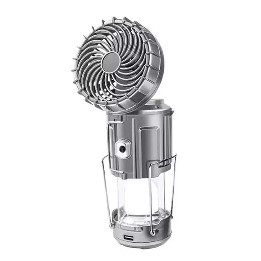Desktop USB Rechargeable Fan Portable Solar Power Outdoor Led Ceiling Camping Light Fans Usb Camp Light Fan