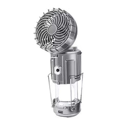 Desktop USB Rechargeable Fan Portable Solar Power Outdoor Led Ceiling Camping Light Fans Usb Camp Light Fan