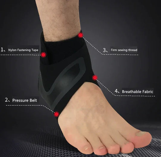 Breathable Elastic Ankle pain relief Brace & Stabilizer