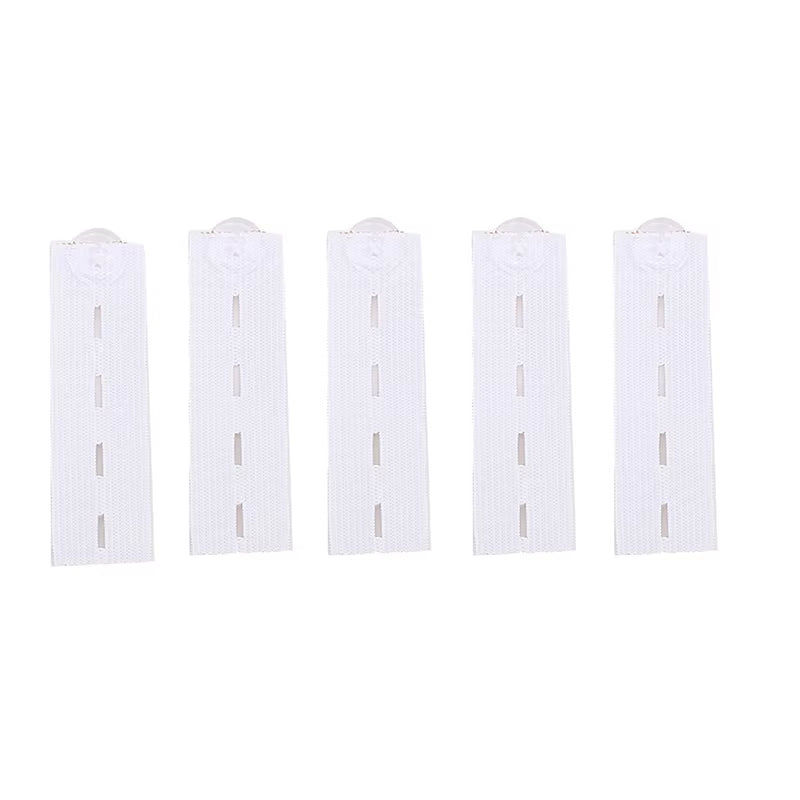 5Pcs Jeans Waist Extension Buckle Unisex Waistband Button Pant Elastic Extender Button Waist Belt Adjustable Extension Buckle
