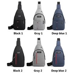 Sling Chest Bag New Casual Korean Version Oxford Cloth Fashion Sports Bag Single Shoulder Messenger Bag Men Canvas Backpack
