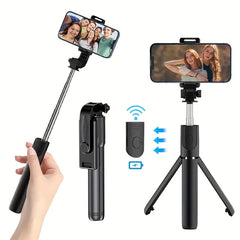 Wireless Remote Selfie Stick Tripod, Stainless Steel