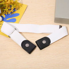 Buckle-Free Belt for Jean Pants,Dresses,Fashion No Buckle Stretch Elastic Waist Belt for Women/Men,No Bulge,No Hassle Waist Belt