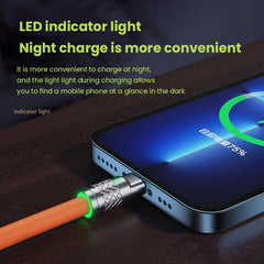 3in1 6A 120W USB Fast Charger Cable for IPhone Micro USB Type-C