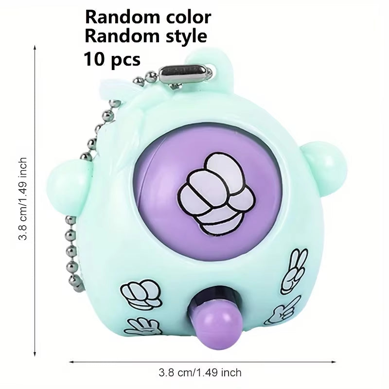 Mini Rock-Paper-Scissors Keychain Pendant Toys for Kids Birthday Party Favors Goodie Bag Wedding Baby Shower Gifts