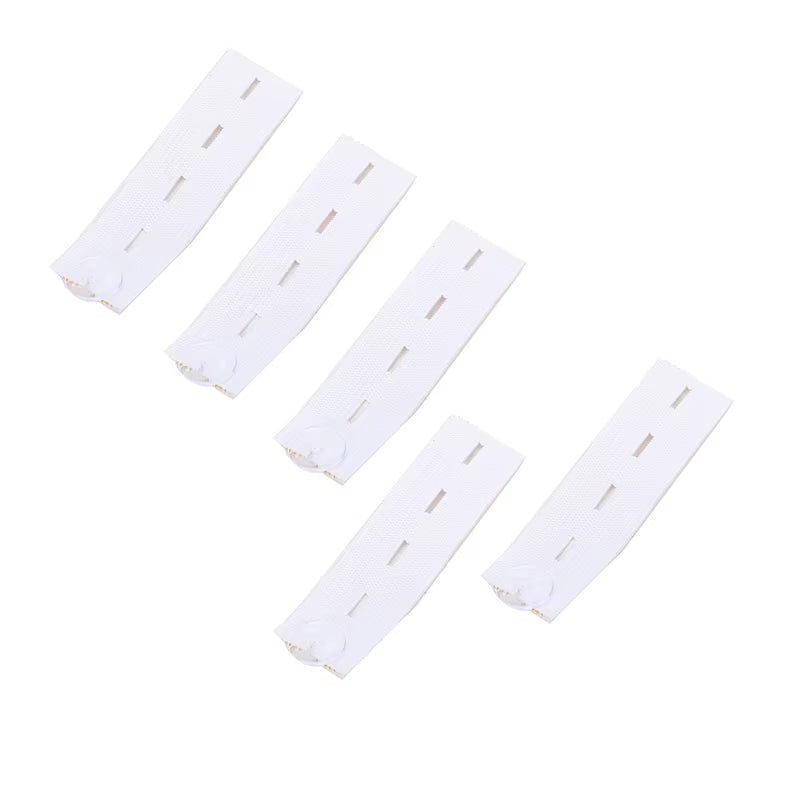 5Pcs Jeans Waist Extension Buckle Unisex Waistband Button Pant Elastic Extender Button Waist Belt Adjustable Extension Buckle