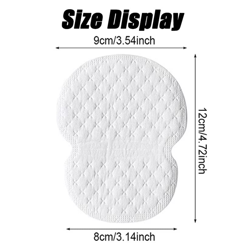 50Pcs Armpit Sweat Pads Underarm Ultra-Thin Breathable Disposable Pad Summer Armpit Care Absorbing Deodorant Pads for Women Men