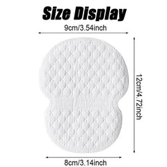 50Pcs Armpit Sweat Pads Underarm Ultra-Thin Breathable Disposable Pad Summer Armpit Care Absorbing Deodorant Pads for Women Men