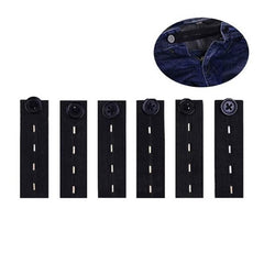 5Pcs Jeans Waist Extension Buckle Unisex Waistband Button Pant Elastic Extender Button Waist Belt Adjustable Extension Buckle