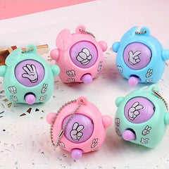 Mini Rock-Paper-Scissors Keychain Pendant Toys for Kids Birthday Party Favors Goodie Bag Wedding Baby Shower Gifts