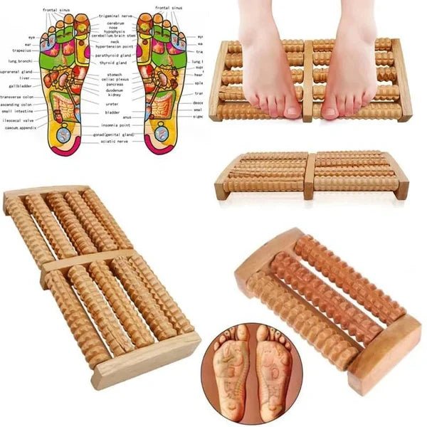 Wooden Foot Massager for Stress & Pain Relief - Product Zone