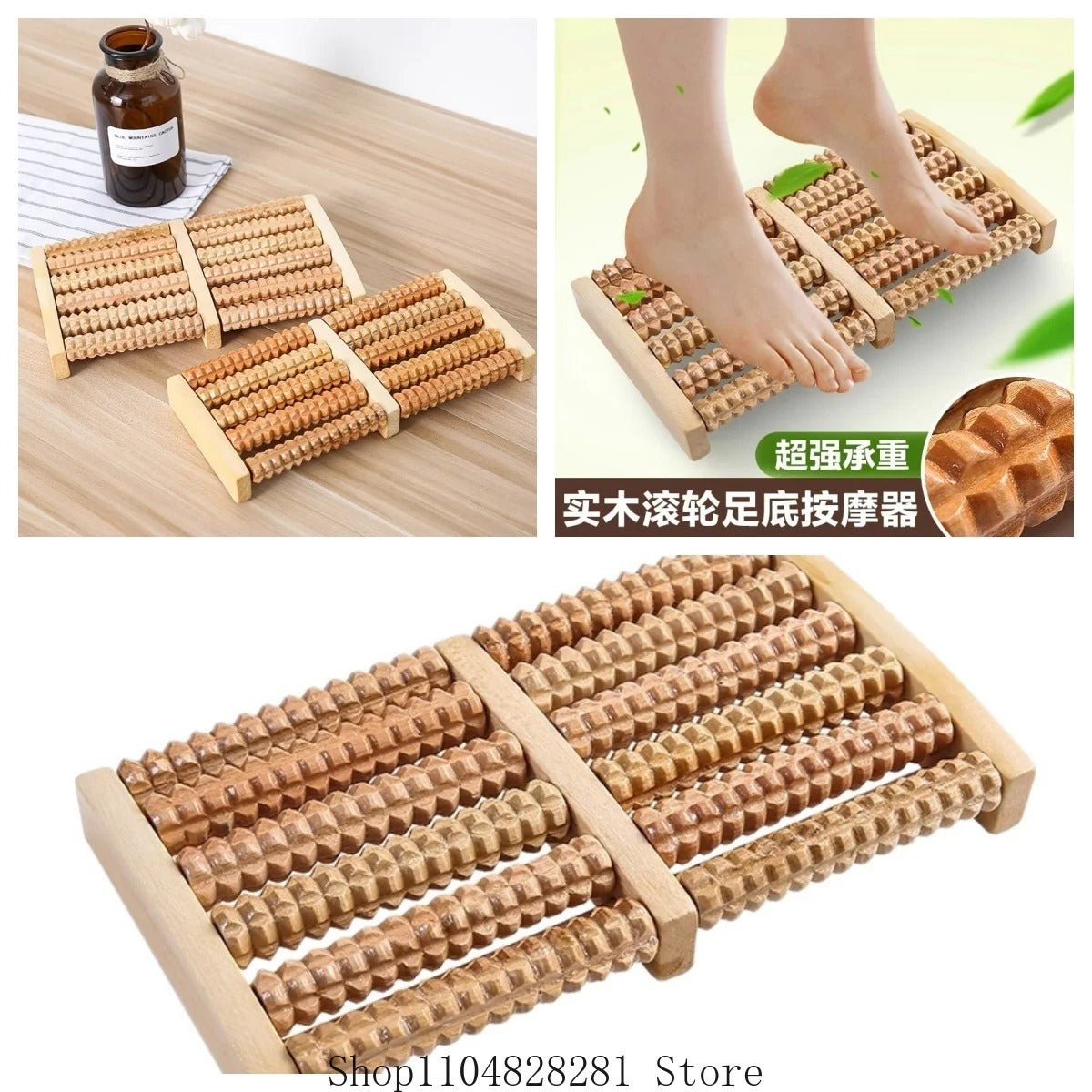Wooden Foot Massager for Stress & Pain Relief - Product Zone