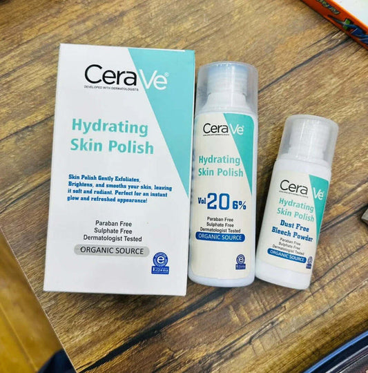 Cerave Hydrating Skin Polish Smoother Skin - 200ml & 100 Gm