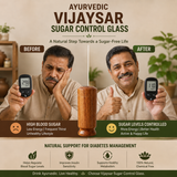 Ayurvedic wooden glass lifestyle view